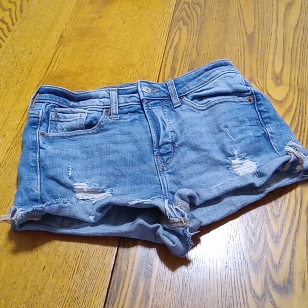 OLD NAVY Womens Denim Skirt Jeans 2 BLUE HIGH RISE STRAIGHT Pockets Preowned